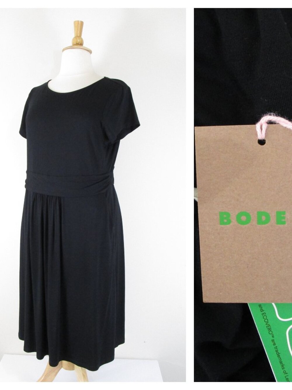 Boden Womens Plus Size Amelie A-line Short Sleeve Jersey Dress Size 20 22L